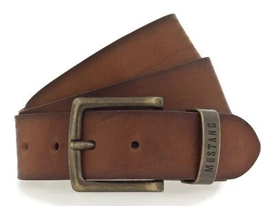 MUSTANG cinturón 40mm Leather Belt W90 Cognac - Imagen 1 de 2
