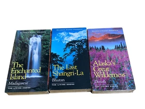 Readers Digest Living Edens VHS Set. Bhutan, Madagascar, Denali. New And Sealed - Picture 1 of 8