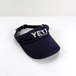 YETI Coolers Navy Soft Visor Cap Hat Adjustable Sports Outdoors - Picture 1 of 9