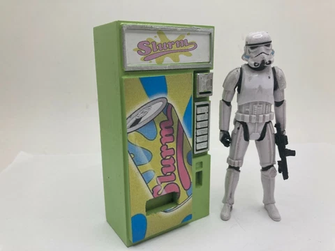 CUSTOM SLURM FUTURAMA VENDING MACHINE for 3.75 INCH FIGURE DIORAMA STAR WARS Cover
