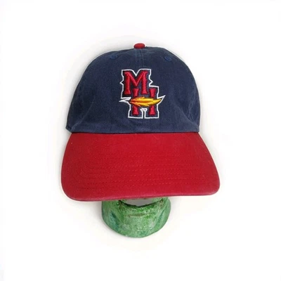 Toledo Mud Hens Hat 47 Brand MiLB Blue w Red Bill Strapback Cap OSFA - Image 1 of 4