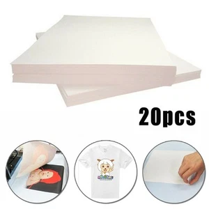 20Pcs Thermal Transfer Papers Sublimation T-Shirt Iron-On Useful Reliable - Picture 1 of 6