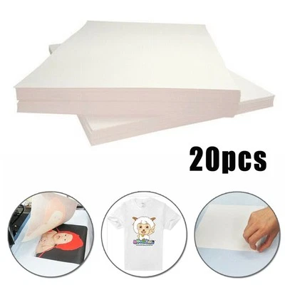20Pcs Thermal Transfer Papers Sublimation T-Shirt Iron-On Useful Reliable - Image 1 of 4