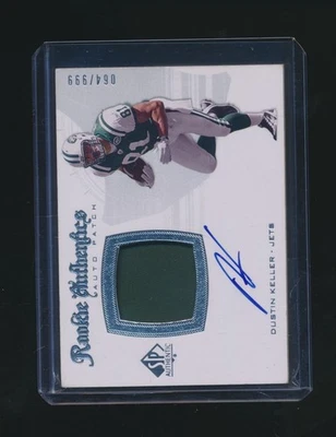 DUSTIN KELLER 2008 UPPER DECK SP AUTHENTIC RC PATCH AUTO 064/999 #276 - Image 1 of 2