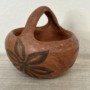 Ciotola vaso acqua ceramica vintage Ohkay Owingeh San Juan Pueblo 4,5”x4,5” - Foto 1 di 6