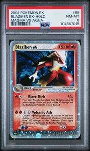 Blaziken Ex Holo #89 PSA 8 - 2004 Pokemon Ex Team Magma Vs Team Aqua - Imagen 1 de 2