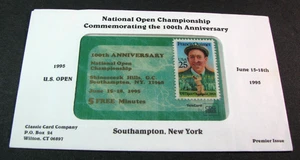 US Open Southampton 1995, Nueva York 100 aniversario Tarjeta telefónica con Francis Ouimet H337 - Imagen 1 de 1