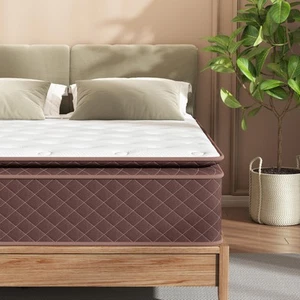 Queen Mattress, 12 Inch Pillow Top Queen Size Mattress – Plush Comfort with P... - Picture 1 of 6