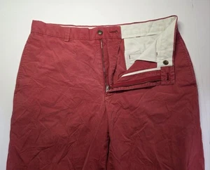 Brooks Brothers 346 Mens Size 34x32 Red Chino Pant - Picture 1 of 12