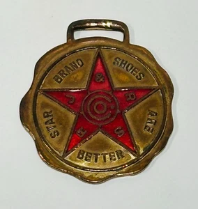 Vintage Star Brand Schuhe Werbung Uhr Anhänger Roberts/Johnson/Rand Shoe Co - Bild 1 von 6