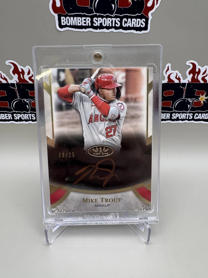 2021 Topps Tier One - Prime Performers Autographs Mike Trout #9/25 - Image 1 of 1