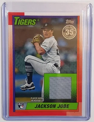 2025 Topps Series 2 - 1990 Topps Baseball Relics Jackson Jobe #90R2-JJO (MEM,... - Image 1 of 2