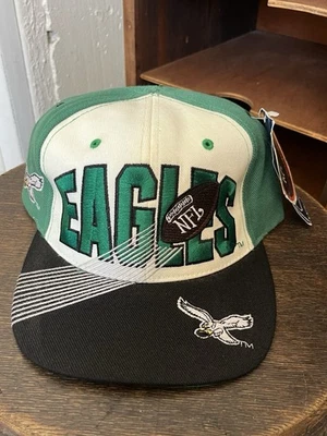 De colección Nuevo de Lote Antiguo Años 90 Philadelphia Eagles NFL Drew Pearson SCRIPT Lana SnapBack Sombrero COMO ESTÁ Foto 1 de 4