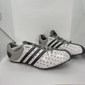 Adidas Meteor 07 Techstar Track Shoes White Silver Mens Size 11.5 - Picture 1 of 6