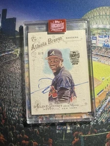 2019 Topps Archives Signature Deion Sanders 2014 A&G Ginter On Card Auto 8/9 - Picture 1 of 5