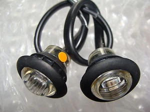 TEN (10) 3/4" RED LED's Clear Lens DOT Approved Clearance Lights NEW ITEM - Picture 1 of 3