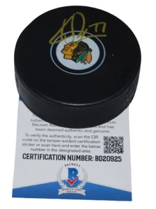 Disco de hockey de recuerdo firmado KIRBY DACH (CHICAGO BLACKHAWKS) BECKETT BAS BD20927 - Imagen 1 de 1