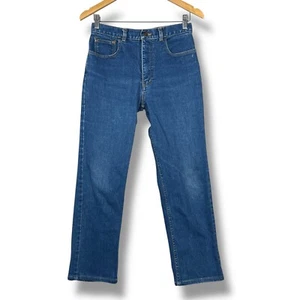 Vintage 70s Texwood Jeans High Waist Straight Leg Denim Blue Size 30 - Picture 1 of 7