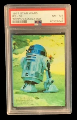 1977 topps yamakatsu star wars #0 R2-D2 rc; standard size PSA 8  (RARE) - Image 1 of 3