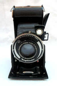VINTAGE VOIGHTLANDER BESSA Folding Camera BRAUNSCHWEIG VOIGTAR F=11cm 1:4,5 - Picture 1 of 18