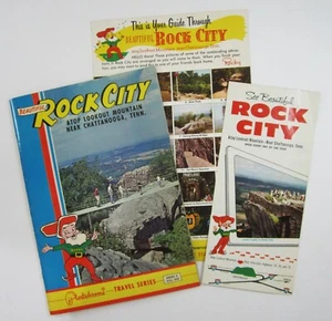 Vintage Tennesee Travel Brochures Roadside Attractions Rock City Fairyland 1960s - Picture 1 of 10