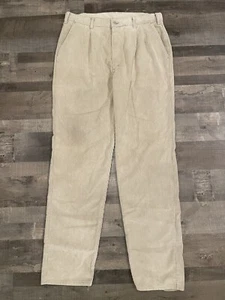 Vintage 80s Levi 559 Corduroy Jeans Pants Cream Beige 36x32 (33x31) SF207 (F374) - Picture 1 of 9