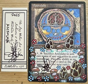 MTG Astrolabe Alter Altered Sketch Art Amy WEBER Magic - Picture 1 of 2