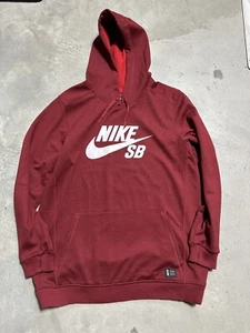 Nike SB Ration Snowboard Hoodie 615642-625 Thermal Lining Red Warn Once Medium - Picture 1 of 5