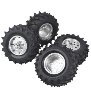Aluminum Beadlock Wheels w/Tire for Tamiya Monster Beetle BlackFoot Blaster Part - Bild 1 von 6