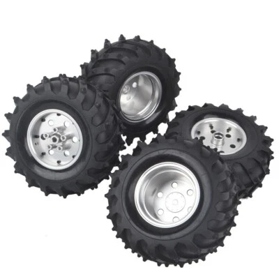 Aluminum Beadlock Wheels w/Tire for Tamiya Monster Beetle BlackFoot Blaster Part - Bild 1 von 4