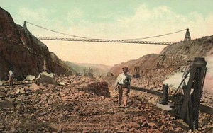 Vintage Postcard The Latest Photographs From Panama Busy Section Of Culebra Cut - Picture 1 of 2