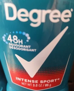 Degree INTENSE SPORT 48H Stick Deodorant Antiperspirant 3 Oz a stick - Picture 1 of 3