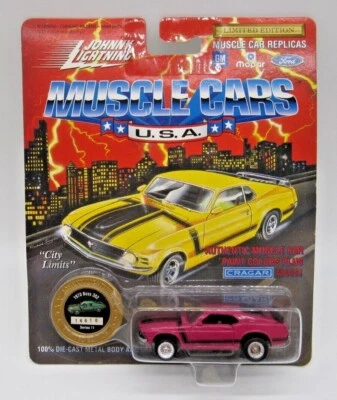 De Colección Johnny Lightning Muscle Cars EE. UU. 1970 Boss 302 Púrpura Claro Serie 11 - NUEVO Foto 1 de 4