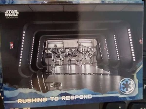2016 Topps Star Wars Rogue One #48 Rushing to Respond BLUE NrMint-Mint - Imagen 1 de 1