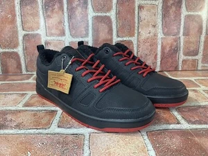 New Levi’s Women Sneaker Shoes sz 10 Black With Red.... - Picture 1 of 10