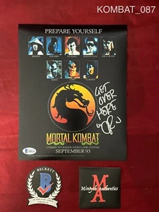 DANIEL PESINA AUTOGRAPHED SIGNED 8x10 PHOTO! MORTAL KOMBAT! BECKETT! SCORPION! - Picture 1 of 1
