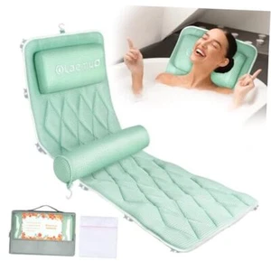 Full Body Bath Pillows for Tub-Bath Pillow Luxury Bathtub Pillow-Full Green - Picture 1 of 7