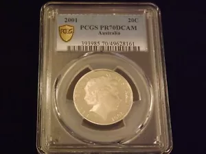 2001 20 C Australia PCGS PR 70 DCAM - Picture 1 of 2
