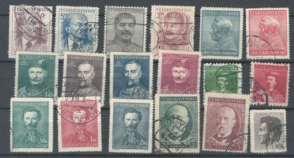 LOTE USADO Coleção Europa Pessoas Famosas Políticos Tchecoslováquia (CESKO 274) - Imagem 1 de 1