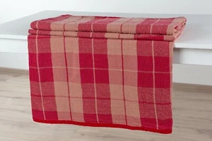 Orsha Linen Mill • Softened Blanket Plaid with piping in the package Linen 100% - Picture 1 of 1