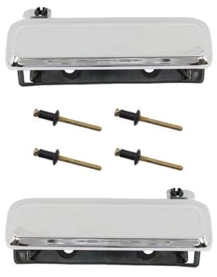 79-93 FORD MUSTANG CROMO MANIJAS DE PUERTAS EXTERIORES Y REMACHES STREET OUTLAW 5.0 ¡OFERTA! Foto 1 de 4