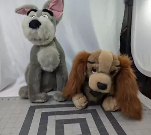 Disney Lady and the Tramp Hund Plüsch 17 Zoll Metall Halsband Anhänger Stofftier Spielzeug - Bild 1 von 16