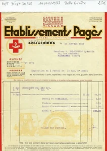 Dépt 30 & 38 - Sommières - Belle Entête d'une Carderie Ouaterie du 14/01/1933 - Picture 1 of 1