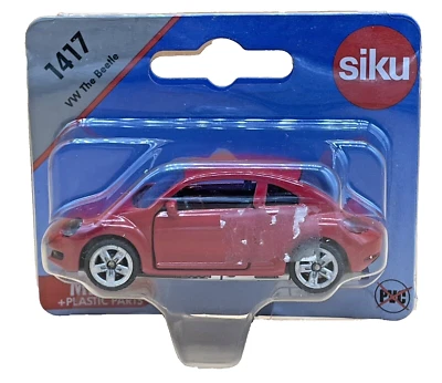 Siku VW Beetle 1417 Red Volkswagen Diecast Model Car Euro Collectible Gem — 第 1/4 张图片