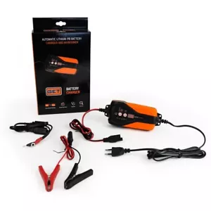 Carica batterie mantenitore Moto GET CHARGER Litio LiFePO4 Piombo AGM SLA 12V - Foto 1 di 8