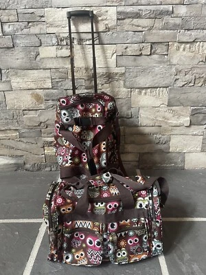 Bolso de hombro Rockland Owl Rolling 21" de lona y 19" Foto 1 de 4