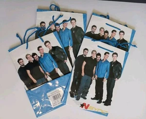4 Vintage 2001 NSYNC Gift Bags 10" x 7" Great Condition - Picture 1 of 4