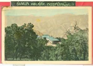 India British  KE 1a on SIMLA VALKAR HOSPITAL Post Card to USA 1910 - Picture 1 of 2
