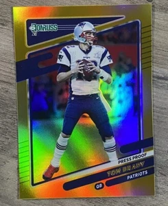 Tom Brady 2021 Panini Donruss #2 Gold Press Proof #2 New England Patriots - Picture 1 of 2