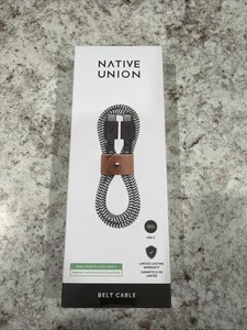 Native Union Ultra Strong Belt Fast Charging Cable 60W 4ft USB-C to USB-C - Picture 1 of 4